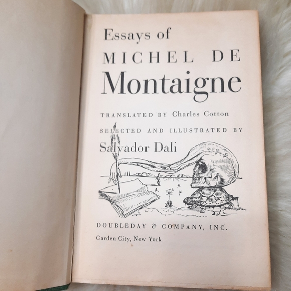 ~{Vintage}~ Essays of Michel De Montaigne oddity illustrated book. - Picture 2 of 8
